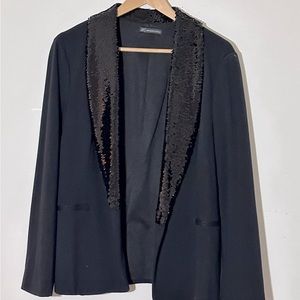 Blazer with sequins detail. Worn once. Excellent condition.